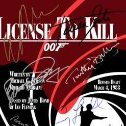 RARE-T Limited Edition Frames James Bond License To Kill Script Limited Signature Edition Studio Licensed Custom Frame
