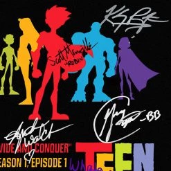 RARE-T Teen Titan Script Limited Signature Edition Studio Licensed Custom Frame