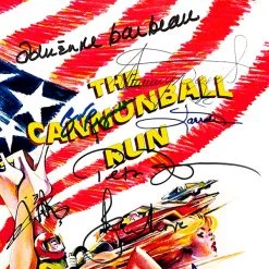 RARE-T Limited Edition Frames Cannonball Run Transcript Limited Signature Edition Studio Licensed Custom Frame