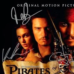 RARE-T Pirates Of The Caribbean The Cursed Of The Black Pearl - Original Motion Picture Soundtrack LP Cover Limited Signature Edition Studio Licensed Custom Frame