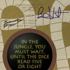 RARE-T Jumanji (1995) Script Limited Signature Edition Studio Licensed Custom Frame Limited Edition Frames