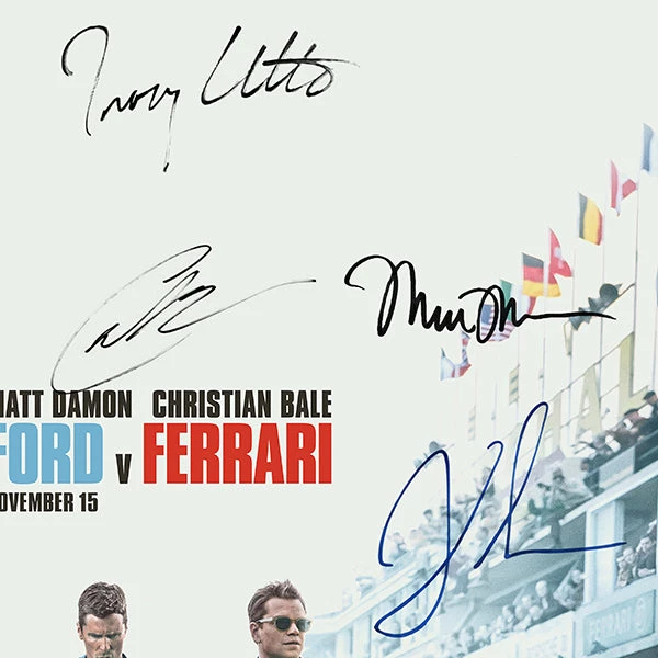 RARE-T Ford V Ferrari Mini Poster Limited Signature Edition Studio Licensed Custom Frame NEW 5 RARE-T Ford V Ferrari Mini Poster Limited Signature Edition Studio Licensed Custom Frame NEW