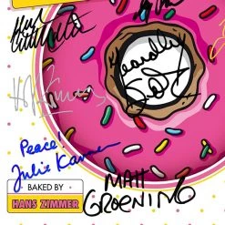 RARE-T The Simpsons - The Music Gold LP Limited Signature Edition Studio Licensed Custom Frame