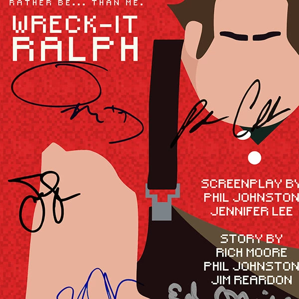 RARE-T Limited Edition Frames Wreck-it Ralph Script Limited Signature Edition Studio Licensed Custom Frame 6 RARE-T Limited Edition Frames Wreck-it Ralph Script Limited Signature Edition Studio Licensed Custom Frame