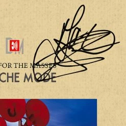 RARE-T Depeche Mode - Music For The Masses Platinum LP Limited Signature Edition Studio Licensed Custom Frame