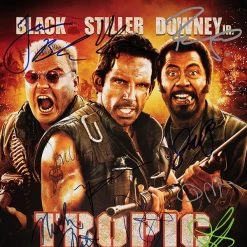 RARE-T Tropic Thunder Mini Poster Limited Signature Edition Custom Frame