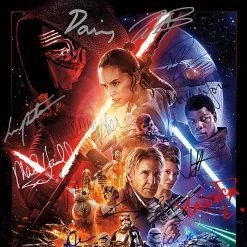 RARE-T Star Wars The Force Awakens Mini Poster Limited Signature Edition Studio Licensed Custom Frame Limited Edition Frames