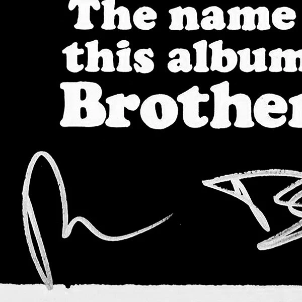 RARE-T Limited Edition Frames The Black Keys - Brothers Gold LP Limited Signature Edition Studio Licensed Custom Frame 4 RARE-T Limited Edition Frames The Black Keys - Brothers Gold LP Limited Signature Edition Studio Licensed Custom Frame