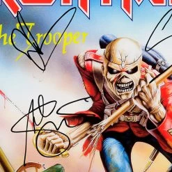 RARE-T Iron Maiden - The Trooper LP Cover Limited Signature Edition Studio Licensed Custom Frame
