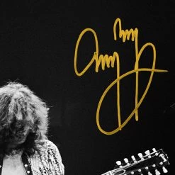 RARE-T Led Zeppelin Robert Plant And Jimmy Page Performing Live Photo Limited Signature Edition Studio Licensed Custom Frame Limited Edition Frames