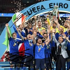 RARE-T Sports Memorabilia Italy Uefa Euro 2020 Champions Photo Limited Signature Edition Licensed Custom Frame