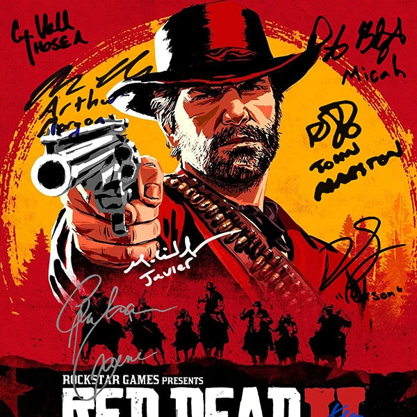 RARE-T Red Dead Redemption II Mini Poster Limited Signature Edition Studio Licensed Custom Frame NEW 4 RARE-T Red Dead Redemption II Mini Poster Limited Signature Edition Studio Licensed Custom Frame NEW