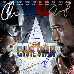 RARE-T Captain America Civil War Mini Poster Limited Signature Edition Studio Licensed Custom Frame