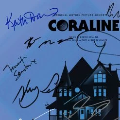 RARE-T Coraline - Original Movie Soundtrack Platinum LP Limited Signature Edition Studio Licensed Custom Frame