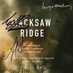 RARE-T Hacksaw Ridge Script Limited Signature Edition Studio Licensed Custom Frame