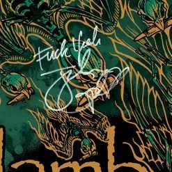RARE-T Lamb Of God - Ashes Of The Wake Gold LP Limited Signature Edition Studio Licensed Custom Frame Limited Edition Frames
