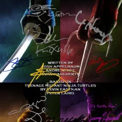 RARE-T Teenage Mutant Ninja Turtle 2014 Script Limited Signature Edition Studio Licensed Custom Frame