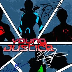 RARE-T Young Justice Script Limited Signature Edition Studio Licensed Custom Frame Limited Edition Frames