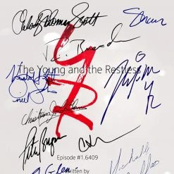 RARE-T The Young And The Restless Script Limited Signature Edition Studio Licensed Custom Frame