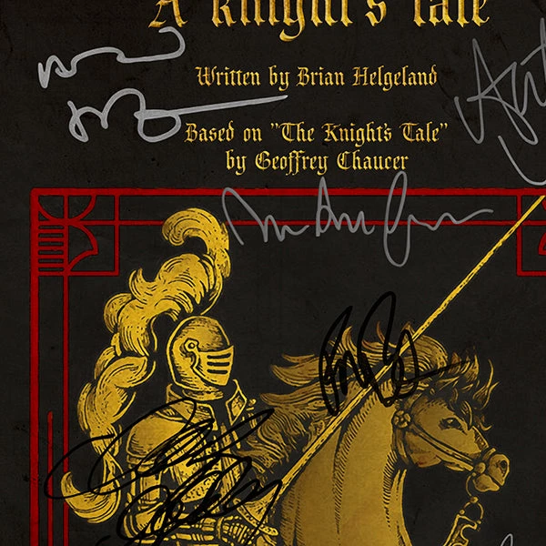 RARE-T Limited Edition Frames A Knight's Tale Script Limited Signature Edition Studio Licensed Custom Frame 4 RARE-T Limited Edition Frames A Knight's Tale Script Limited Signature Edition Studio Licensed Custom Frame