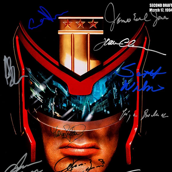 RARE-T Judge Dredd Script Limited Signature Edition Studio Licensed Custom Frame 5 RARE-T Judge Dredd Script Limited Signature Edition Studio Licensed Custom Frame