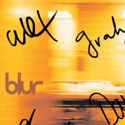 RARE-T Blur - Self-titled LP Cover Limited Signature Edition Studio Licensed Custom Frame