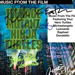 RARE-T NEW Teenage Mutant Ninja Turtles - Music From The Film Gold LP Limited Signature Edition Studio Licensed Custom Frame