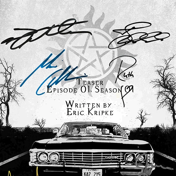 RARE-T Supernatural - Pilot Script Limited Signature Edition Studio Licensed Custom Frame Limited Edition Frames 6 RARE-T Supernatural - Pilot Script Limited Signature Edition Studio Licensed Custom Frame Limited Edition Frames