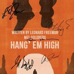 RARE-T Hang 'em High Transcript Limited Signature Edition Studio Licensed Custom Frame 15 RARE-T Hang 'em High Transcript Limited Signature Edition Studio Licensed Custom Frame