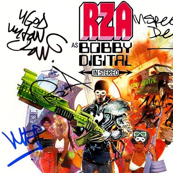 G.R.O. Limited Edition Frames RZA - As Bobby Digital In Stereo Platinum LP Limited Signature Edition Studio Licensed Custom Frame 4 G.R.O. Limited Edition Frames RZA - As Bobby Digital In Stereo Platinum LP Limited Signature Edition Studio Licensed Custom Frame