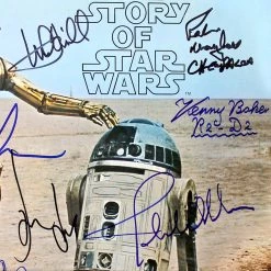RARE-T The Story Of Star Wars - Original Soundtrack Platinum LP Limited Signature Edition Studio Licensed Custom Frame