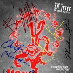 RARE-T 12 Monkeys Script Limited Signature Edition Studio Licensed Custom Frame