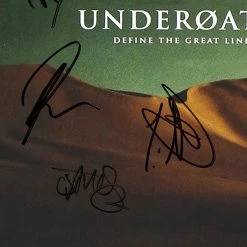 RARE-T Underoath - Define The Great Line Gold LP Limited Signature Edition Studio Licensed Custom Frame