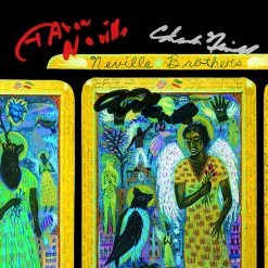 RARE-T Neville Brothers - Yellow Moon LP Cover Limited Signature Edition Studio Licensed Custom Frame