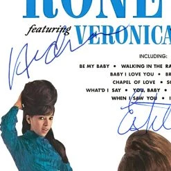 RARE-T The Ronettes - Presenting The Fabulous Ronettes Featuring Veronica LP Cover Limited Signature Edition Studio Licensed Custom Frame