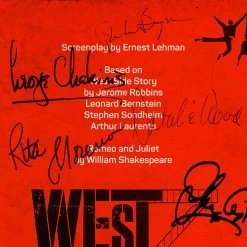 RARE-T West Side Story 1961 Transcript Limited Signature Edition Studio Licensed Custom Frame