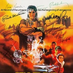 RARE-T Star Trek - Wrath Of Khan Mini Poster Limited Signature Edition Studio Licensed Custom Frame