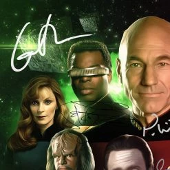 RARE-T Star Trek The Next Generation Promotional Art Limited Signature Edition Studio Licensed Custom Frame