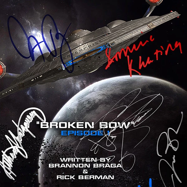 RARE-T Star Trek: Enterprise Script Limited Signature Edition Studio Licensed Custom Frame Limited Edition Frames 6 RARE-T Star Trek: Enterprise Script Limited Signature Edition Studio Licensed Custom Frame Limited Edition Frames