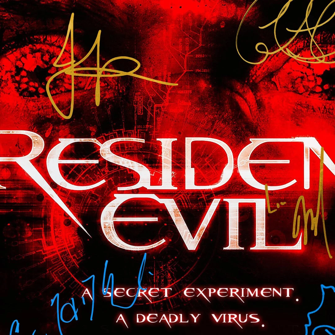 RARE-T Ready To Ship! - Resident Evil Script Limited Signature Edition Studio Licensed Custom Frame Ready To Ship! 48 Hour Shipping! 5 RARE-T Ready To Ship! - Resident Evil Script Limited Signature Edition Studio Licensed Custom Frame Ready To Ship! 48 Hour Shipping!