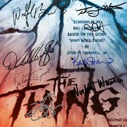 RARE-T The Thing Script Limited Signature Edition Studio Licensed Custom Frame Limited Edition Frames