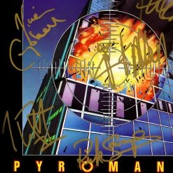 RARE-T Def Leppard Pyromania Gold LP Limited Signature Edition Studio Licensed Custom Frame Limited Edition Frames