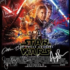 RARE-T Star Wars The Force Awakens Mini Poster Limited Signature Edition Studio Licensed Custom Frame Limited Edition Frames