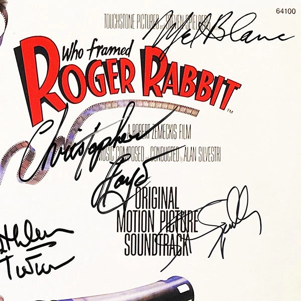 RARE-T Roger Rabbit - Original Motion Picture Soundtrack Platinum LP Limited Signature Edition Studio Licensed Custom Frame 5 RARE-T Roger Rabbit - Original Motion Picture Soundtrack Platinum LP Limited Signature Edition Studio Licensed Custom Frame
