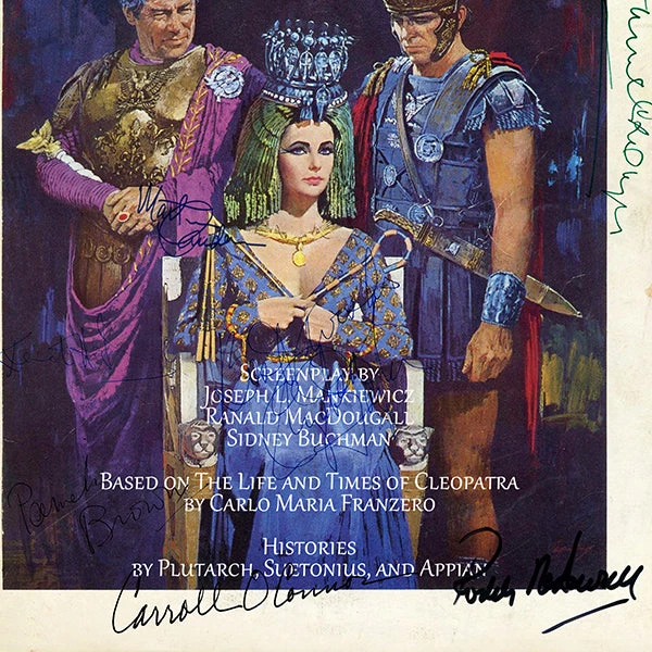 RARE-T Cleopatra 1963 Transcript Limited Signature Edition Studio Licensed Custom Frame 5 RARE-T Cleopatra 1963 Transcript Limited Signature Edition Studio Licensed Custom Frame