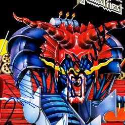 RARE-T Judas Priest - Defenders Of The Faith Gold LP Limited Signature Edition Studio Licensed Custom Frame