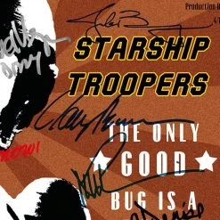 RARE-T Starship Troopers Script Limited Signature Edition Studio Licensed Custom Frame Limited Edition Frames