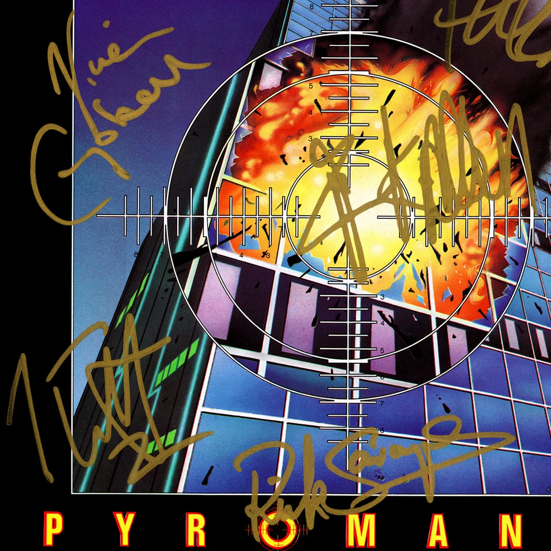 RARE-T Def Leppard - Pyromania Platinum LP Limited Signature Edition Studio Licensed Custom Frame Limited Edition Frames 5 RARE-T Def Leppard - Pyromania Platinum LP Limited Signature Edition Studio Licensed Custom Frame Limited Edition Frames