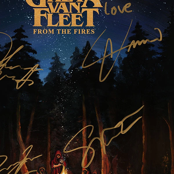 RARE-T Greta Van Fleet - From The Fires Platinum LP Limited Signature Edition Studio Licensed Custom Frame 5 RARE-T Greta Van Fleet - From The Fires Platinum LP Limited Signature Edition Studio Licensed Custom Frame