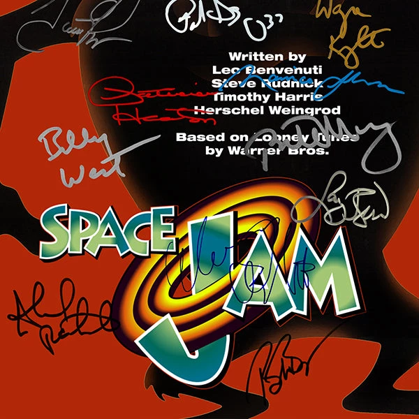 RARE-T Space Jam 1996 Transcript Limited Signature Edition Studio Licensed Custom Frame 5 RARE-T Space Jam 1996 Transcript Limited Signature Edition Studio Licensed Custom Frame